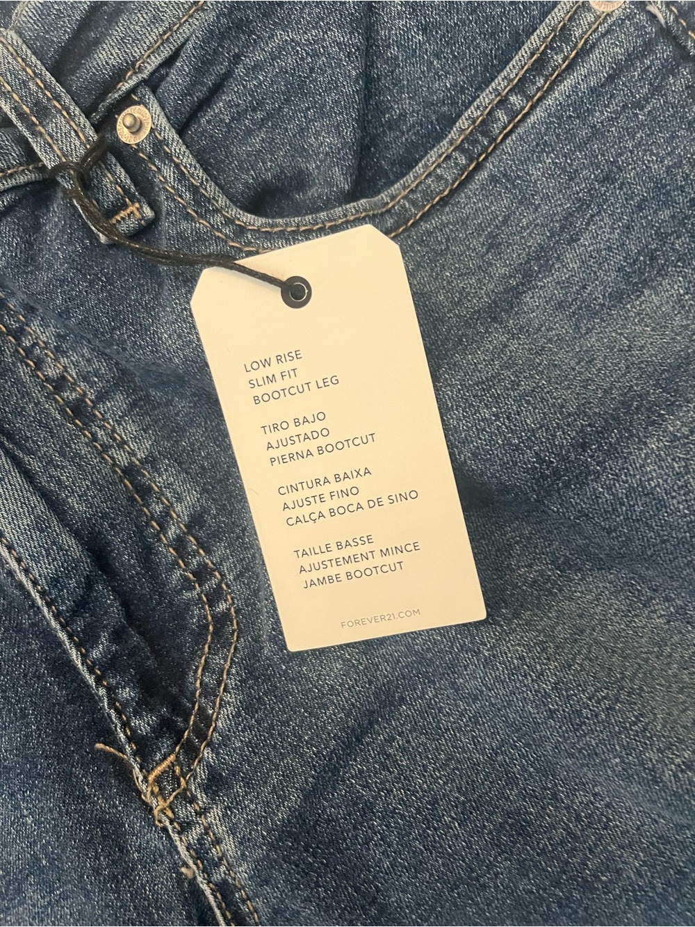 Forever 21 Women's low rise boot cut NWT jeans size 27 - Picture 5 of 7